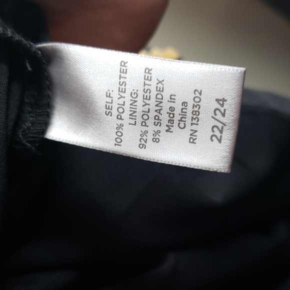 Avenue Floral Black Long Sleeve Top 22/24 Fly-Away Open Back - Picture 7 of 9